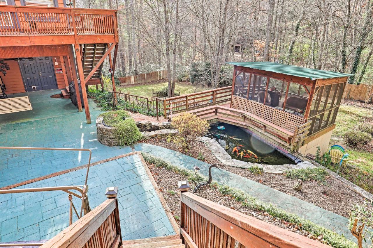 Asheville Mountain Getaway With Patio And Koi Pond! ภายนอก รูปภาพ