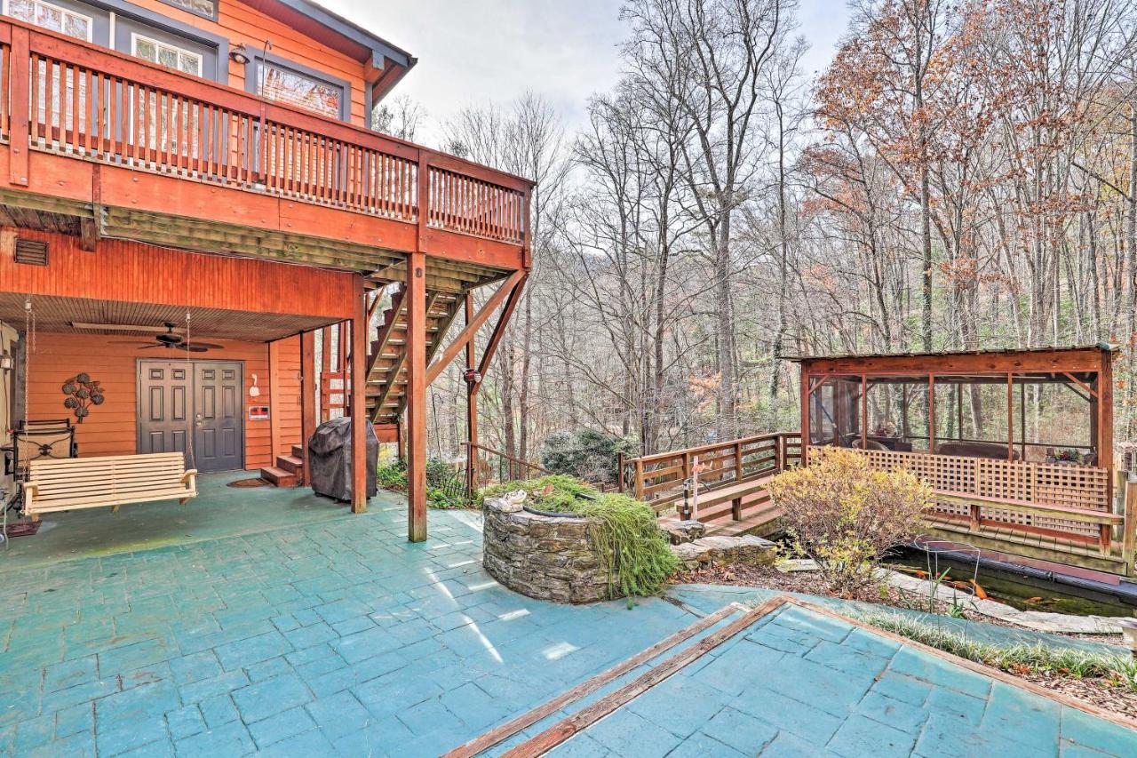 Asheville Mountain Getaway With Patio And Koi Pond! ภายนอก รูปภาพ
