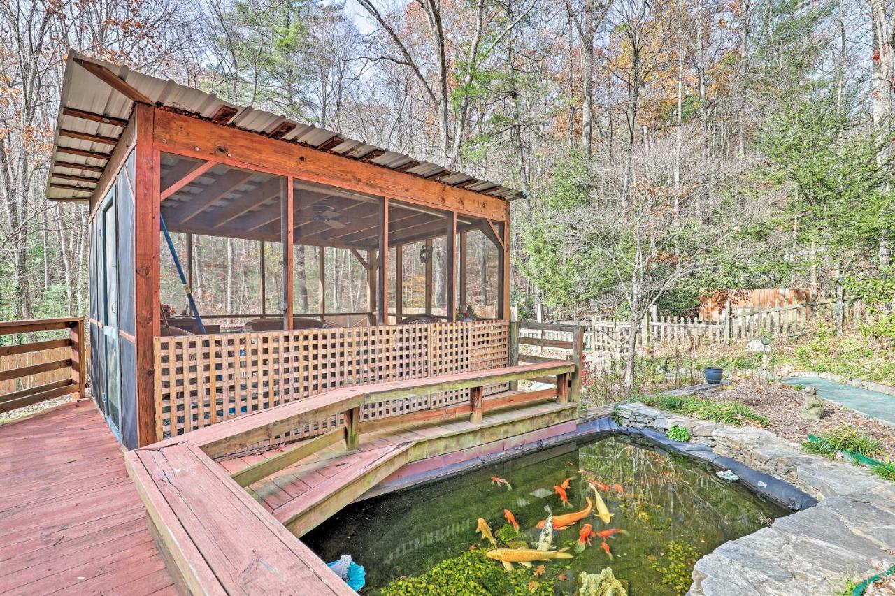 Asheville Mountain Getaway With Patio And Koi Pond! ภายนอก รูปภาพ